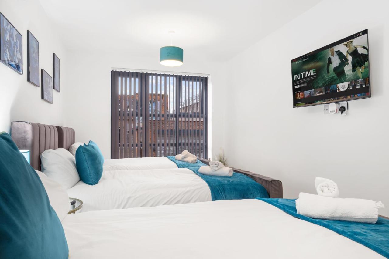 Ebra Stays - Choice Of 2 Or 3 Individual Beds - Luxury New Build Apartment ✪ City Centre, Digbeth ✓ Smart Tv'S & Large Corner Sofa - Birmingham Exteriér fotografie