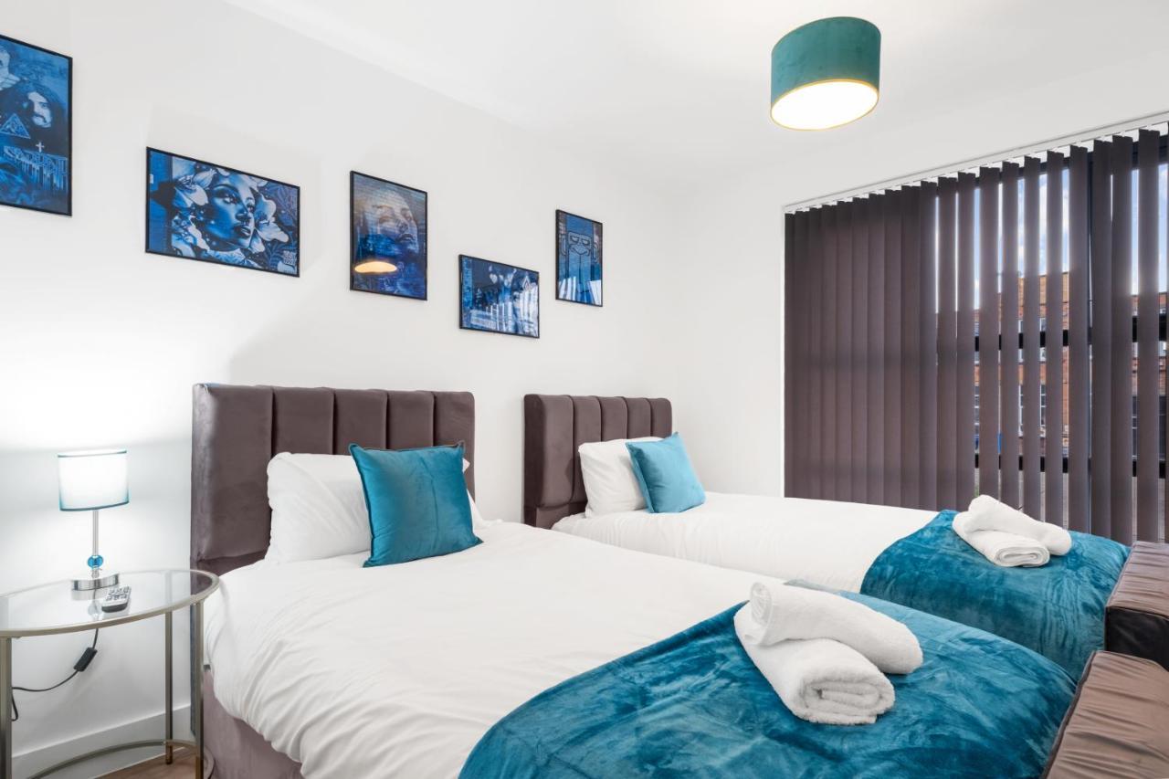 Ebra Stays - Choice Of 2 Or 3 Individual Beds - Luxury New Build Apartment ✪ City Centre, Digbeth ✓ Smart Tv'S & Large Corner Sofa - Birmingham Exteriér fotografie