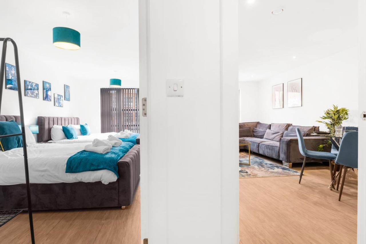 Ebra Stays - Choice Of 2 Or 3 Individual Beds - Luxury New Build Apartment ✪ City Centre, Digbeth ✓ Smart Tv'S & Large Corner Sofa - Birmingham Exteriér fotografie