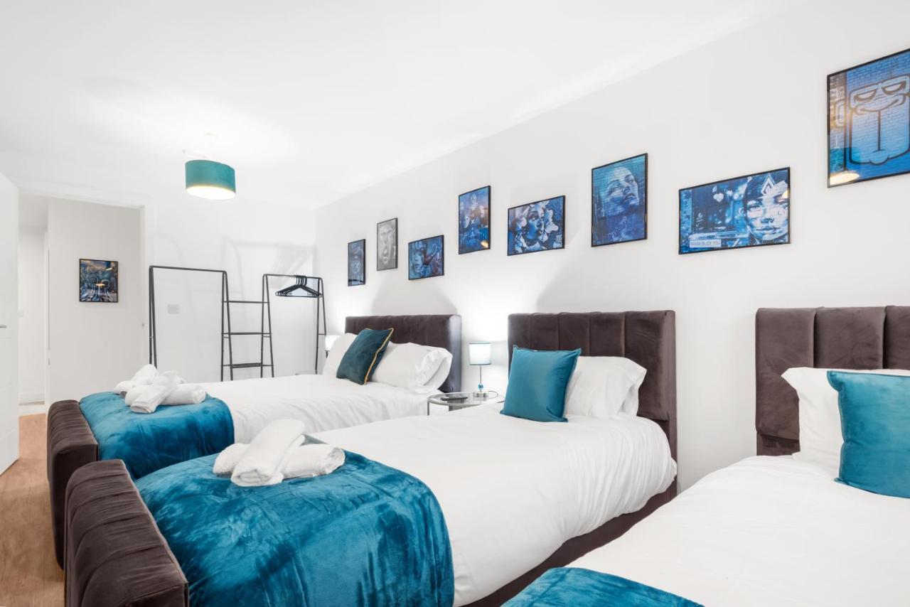 Ebra Stays - Choice Of 2 Or 3 Individual Beds - Luxury New Build Apartment ✪ City Centre, Digbeth ✓ Smart Tv'S & Large Corner Sofa - Birmingham Exteriér fotografie