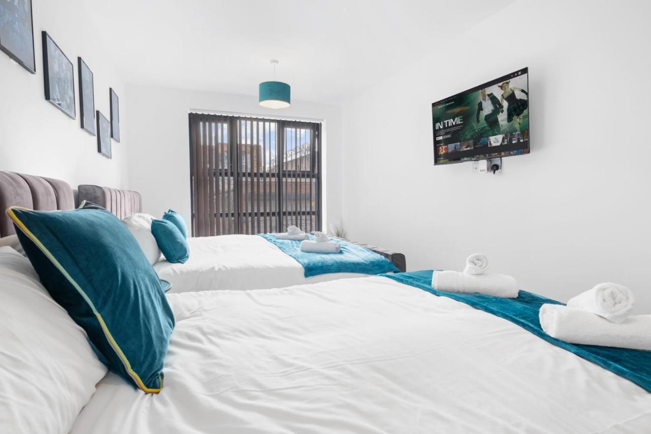 Ebra Stays - Choice Of 2 Or 3 Individual Beds - Luxury New Build Apartment ✪ City Centre, Digbeth ✓ Smart Tv'S & Large Corner Sofa - Birmingham Exteriér fotografie